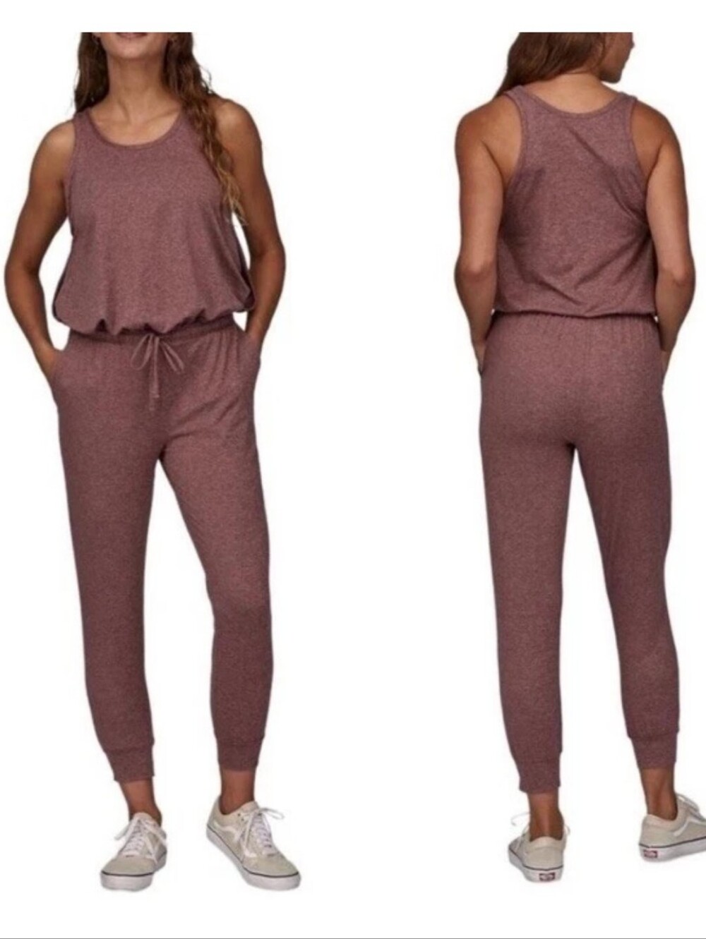 Patagonia Seabrook Jumpsuit Womens Small Dusky Brown Jogger Athleisure Outdoor
